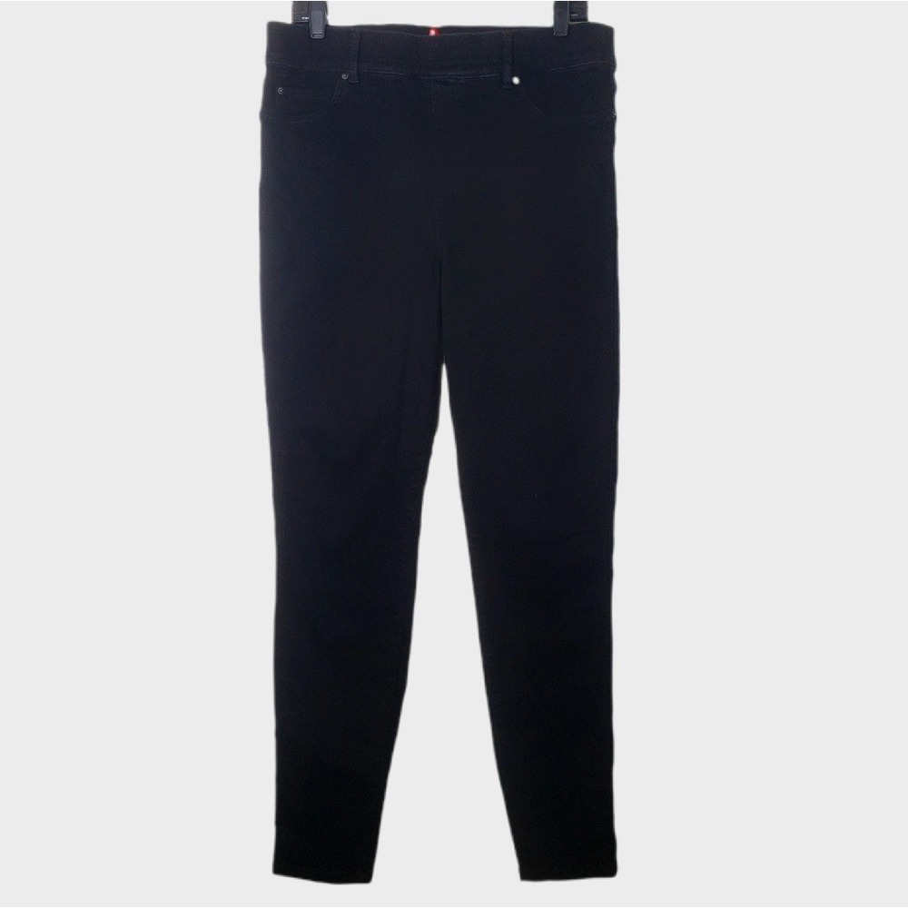 Spanx Jean-ish Black Skinny Jeans Tall XL High Rise Pull On Leggings 20278T